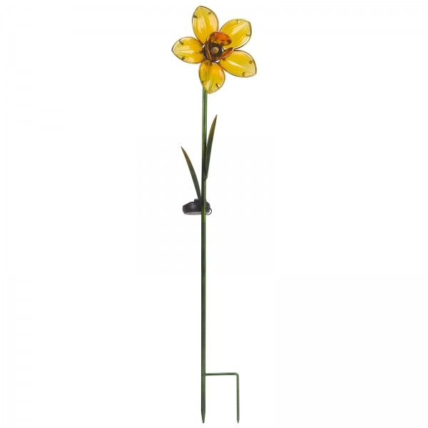 smart solar daffodil stake light